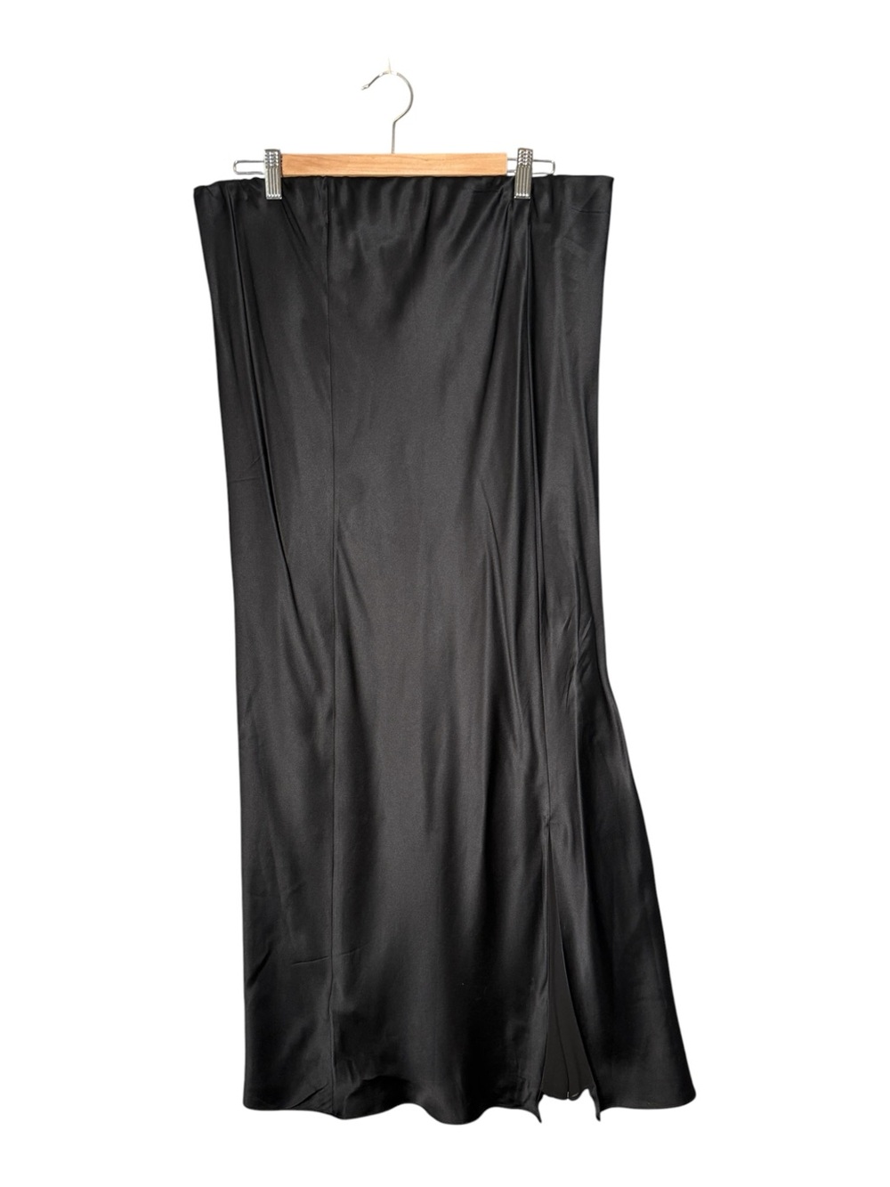 Banana Republic 100% Silk Satin Maxi Slip Skirt Minimalist Whimsigoth Modest XL